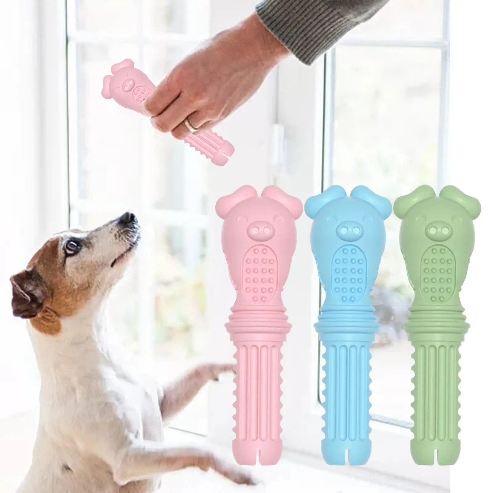 Dog Chew Toy Interactive Training Toy for Aggressive Chewers Kitten Toy Cleaning Puppy Chewing Durable Playing Supplies
