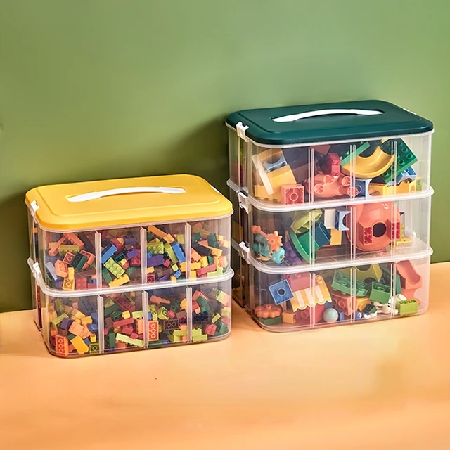 Boîte De Rangement Lego Transparente, Blocs De Construction, Organisateur  De Jouets Avec Couvercle, Empilable, Kit De Premiers Soins Portable, Boîte  À Médicaments - Boîtes De Rangement - AliExpress