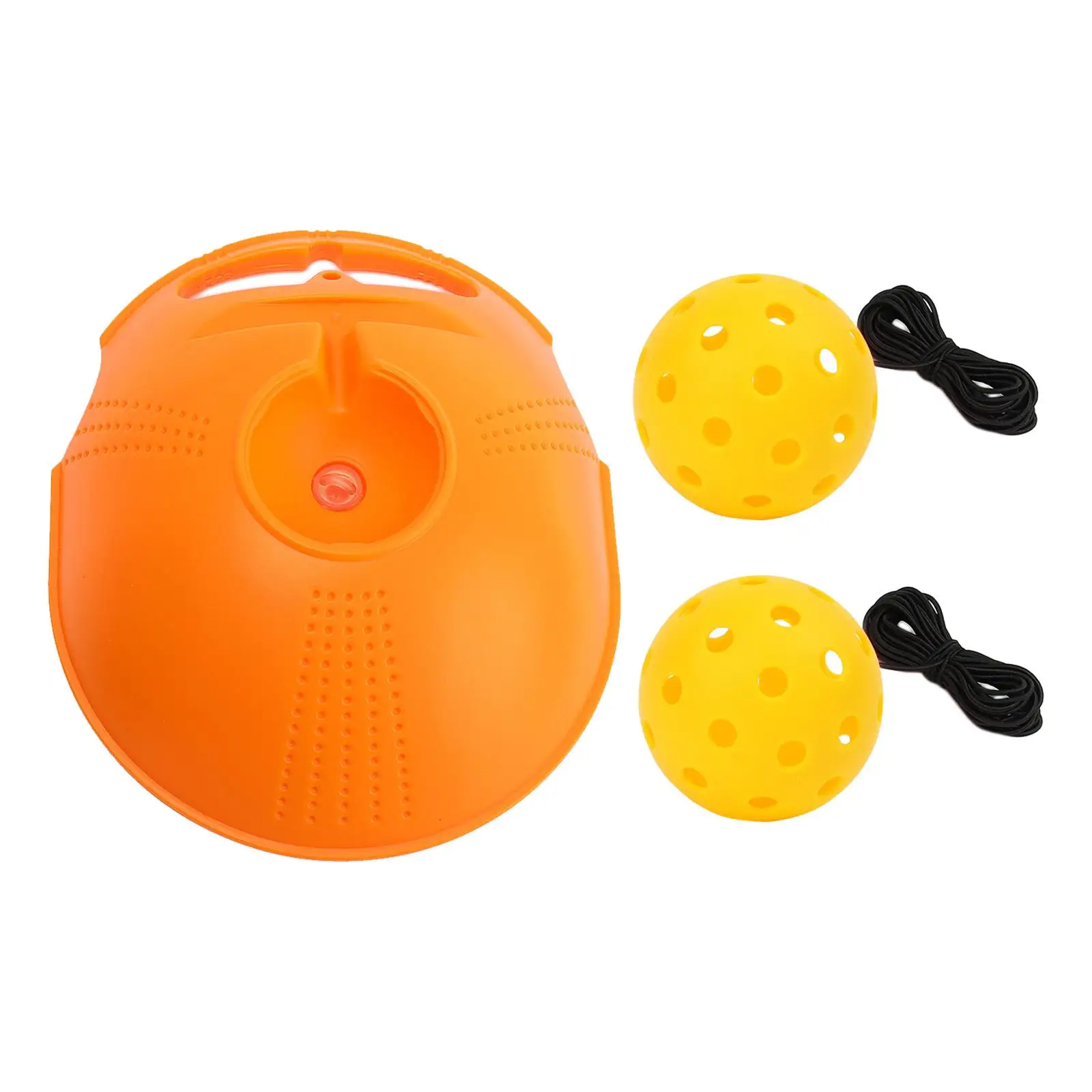 Pickleball Trainer Portable Baseboard with Elastic Rope Ball Improve Speed for Single Player Pickleball Lover Indoor Outdoor