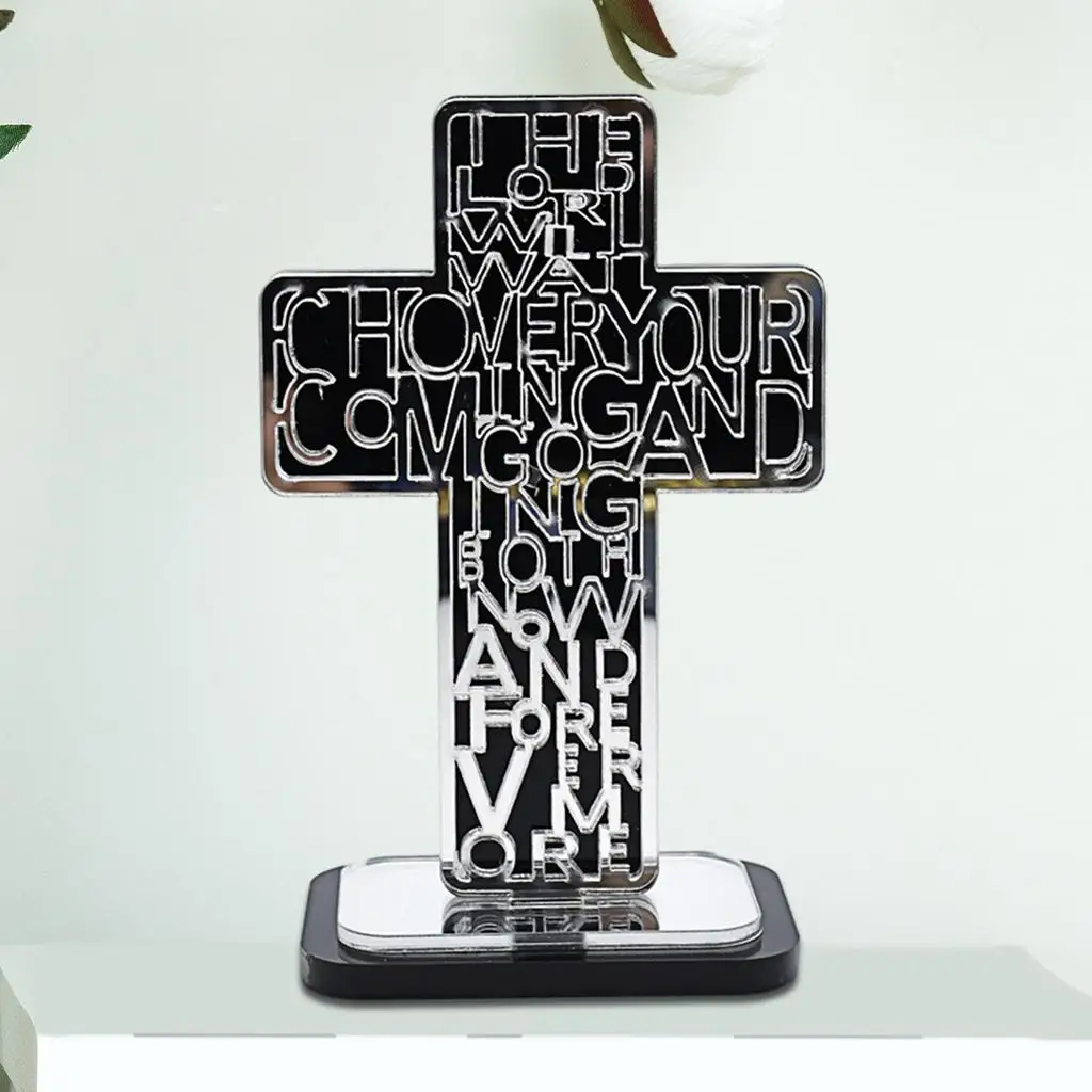 Scripture Cross Christ Religious Relics Figurine Chapel Decoration Ornament