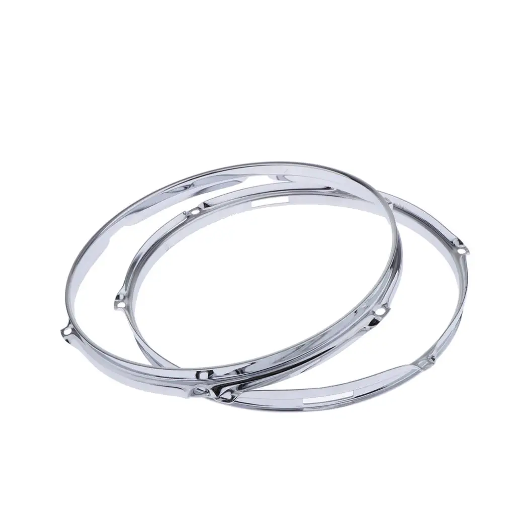 CHROME Snare Drum Hoops PAIR 12