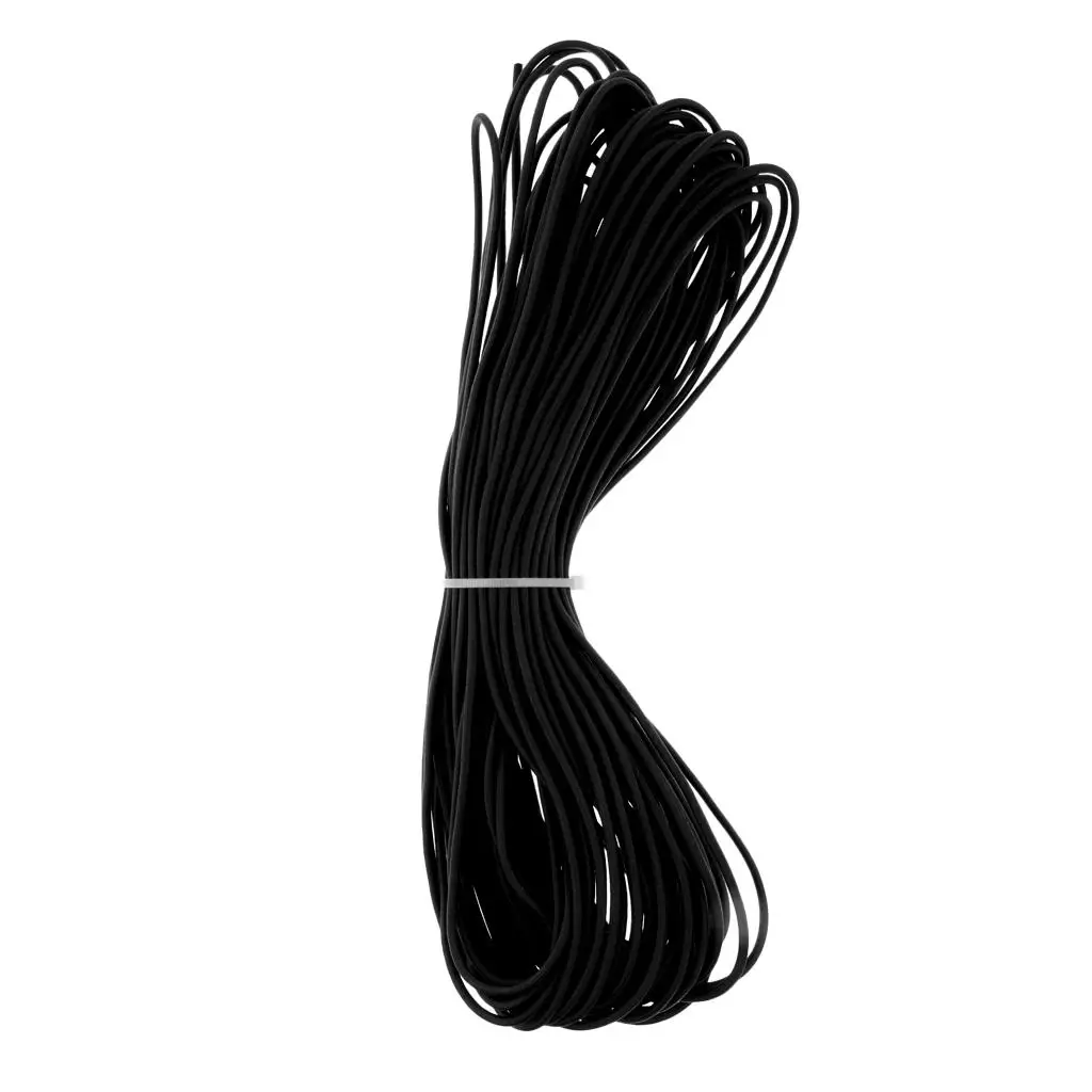 3mm Elastic Round  Rope Shock Cord  Boats Trailers 20m Black