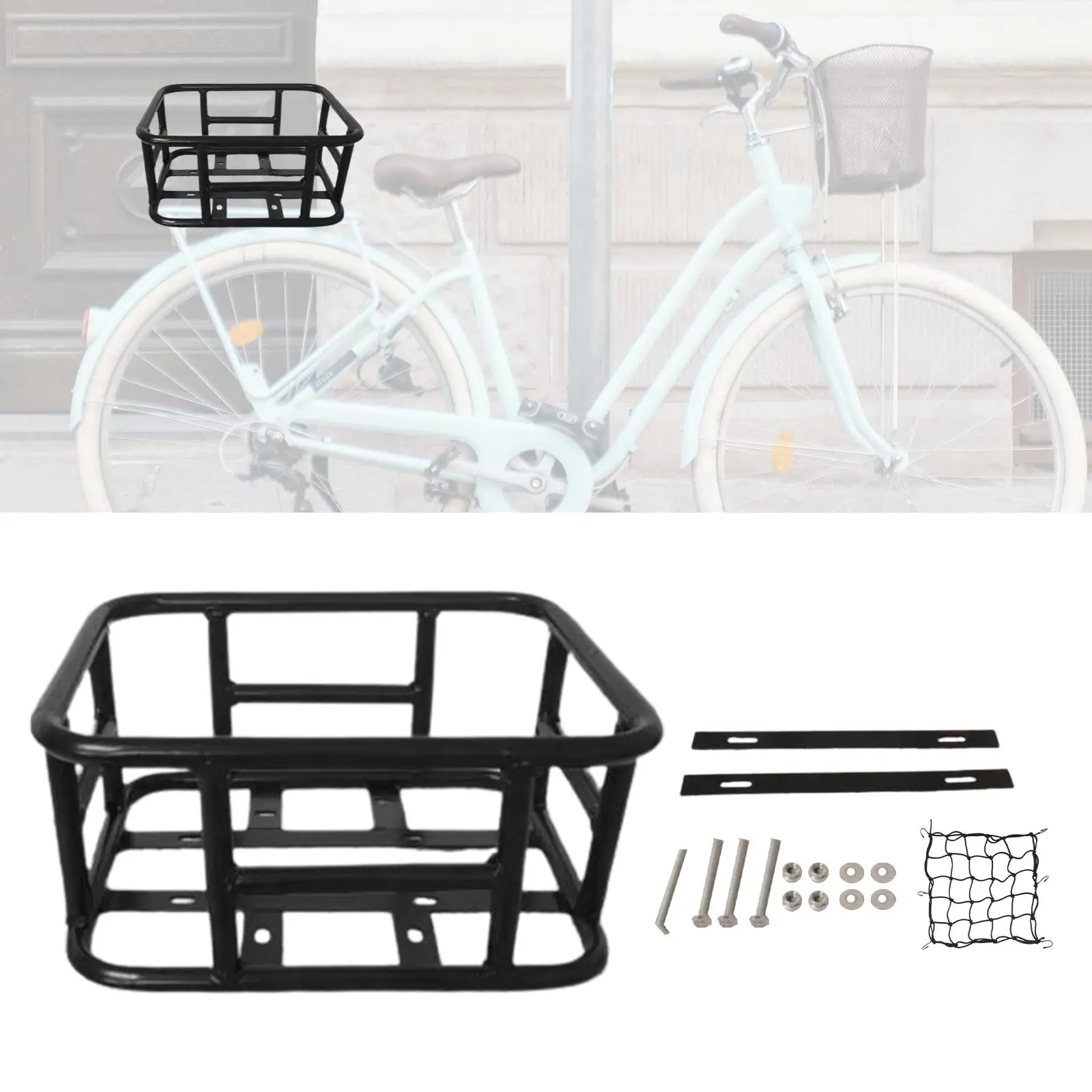 Rear Rack Bike Basket Pet Carrier Takeaways Carrier Bicycle Cargo Rack Bag