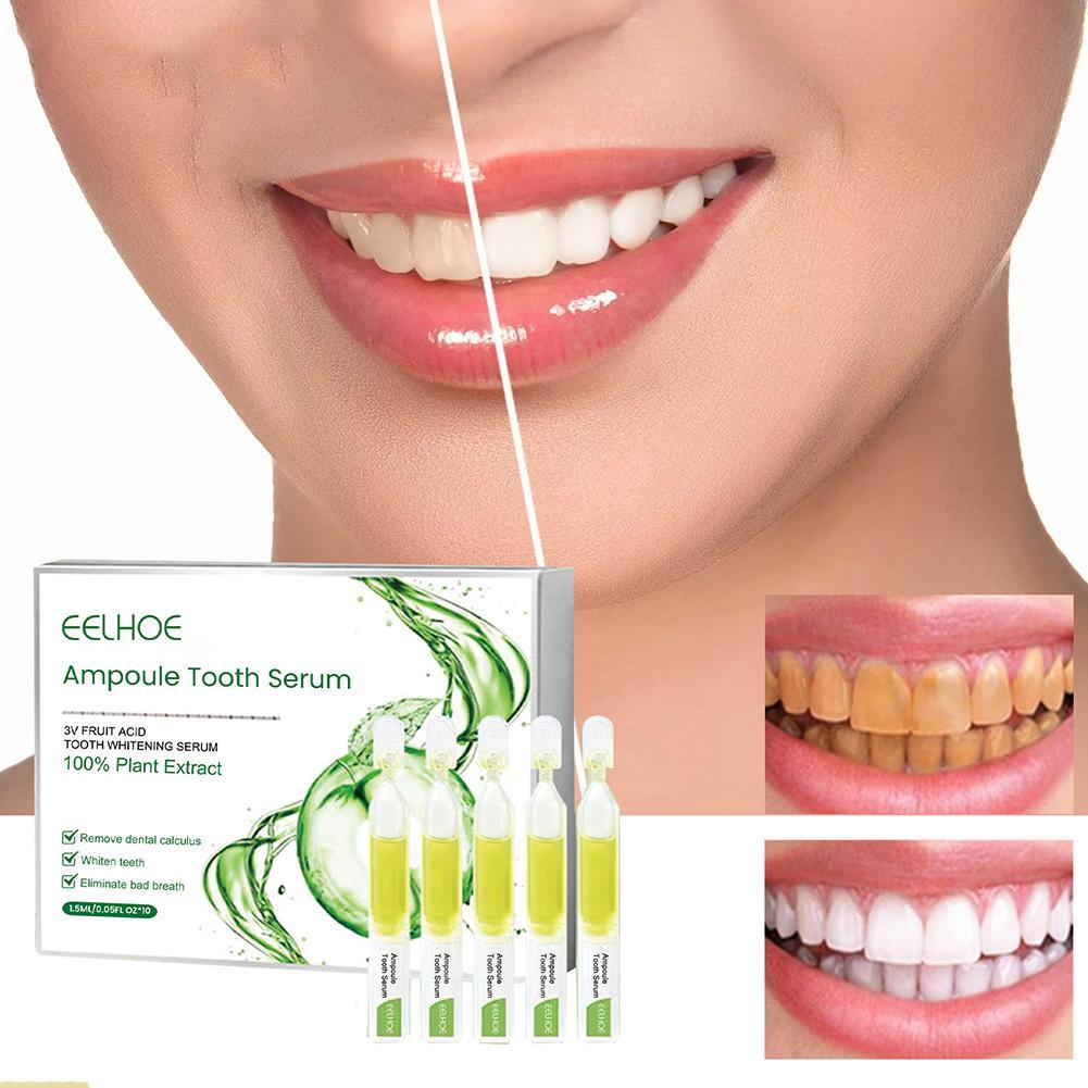 Best of Natural Mint Flavor Teeth Whitening Essence Oral Care Effective Remove Stains Teeth Cleaning Serum Ampoule Toothpaste 10 Pcs Reviews & Tips