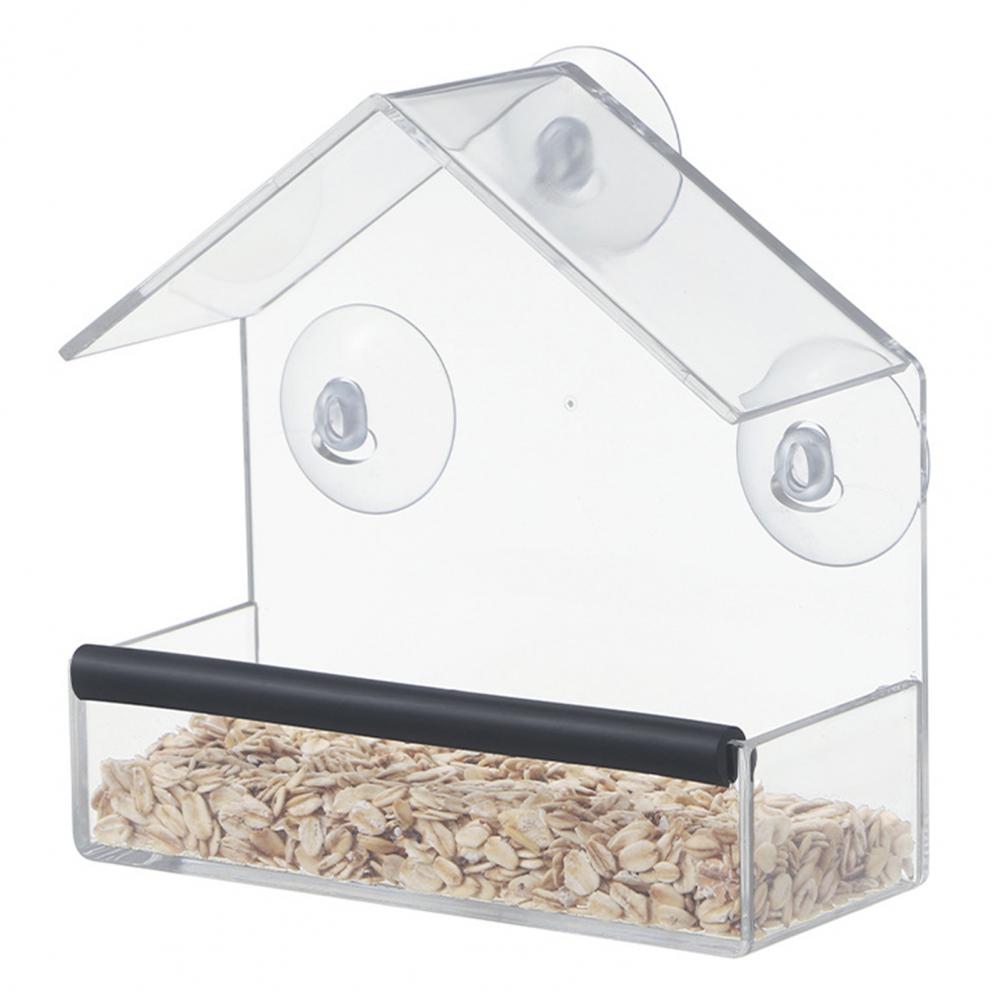 Title 8, 1 Pcs Bird Feeder Acrylic Transparent Window Bi...