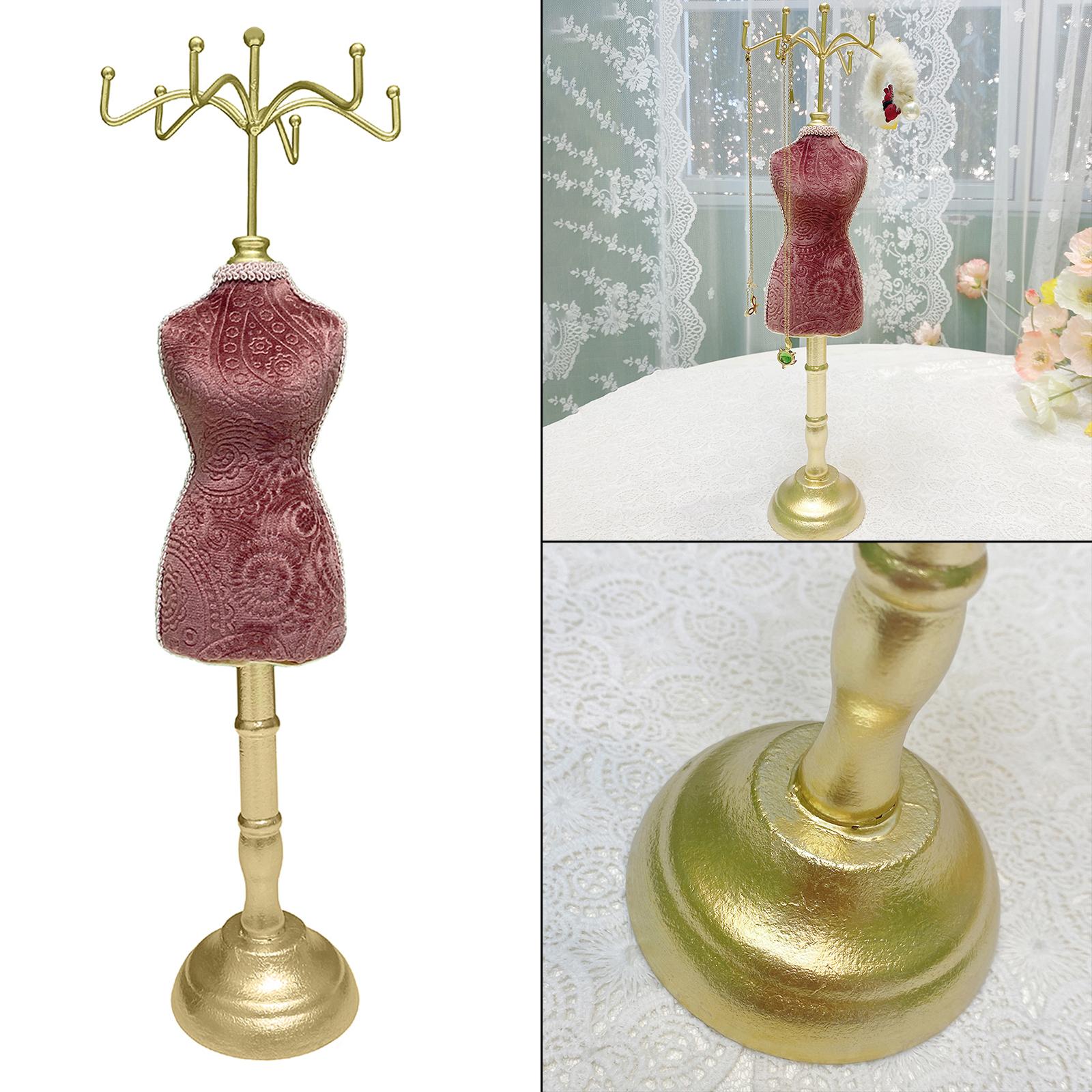 Jewelry Holder Stand 3D Decoration Human Model Presentation Antique Velvet Display for Bracelet Showroom Countertop Home Shelves