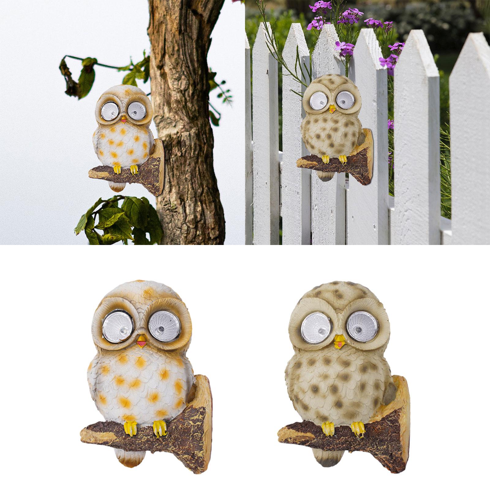 Owl Solar Lights LED Owl Shaped Waterproof Light for Patio Lawn Backyard