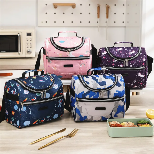 Portable Lunch Box Bag Insulation Package Insulated Thermal Food Picnic Bags  Pouch For Women Girl Kids Children Ns2