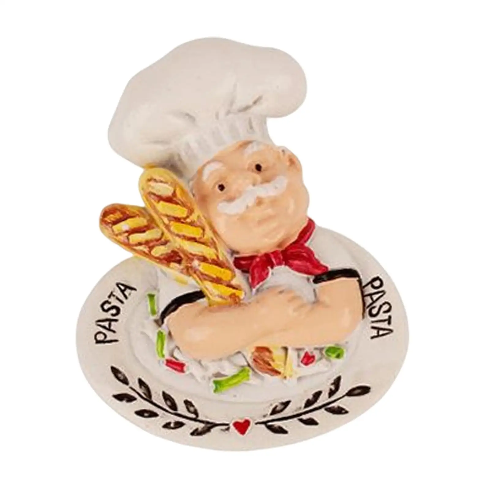 Chef Figurine Statue Fridge Magnet Magnetic Decorative Accessories Refrigerator Magnets for Maps Restaurant Decor