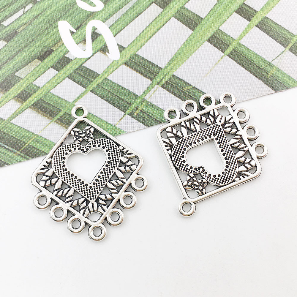 20PCS Retro Ethnische Hängenden Kopf Ohrringe Stecker Für Schmuck Machen Armband Halskette Verbindung Link DIY Zubehör Liefert – Detail 9