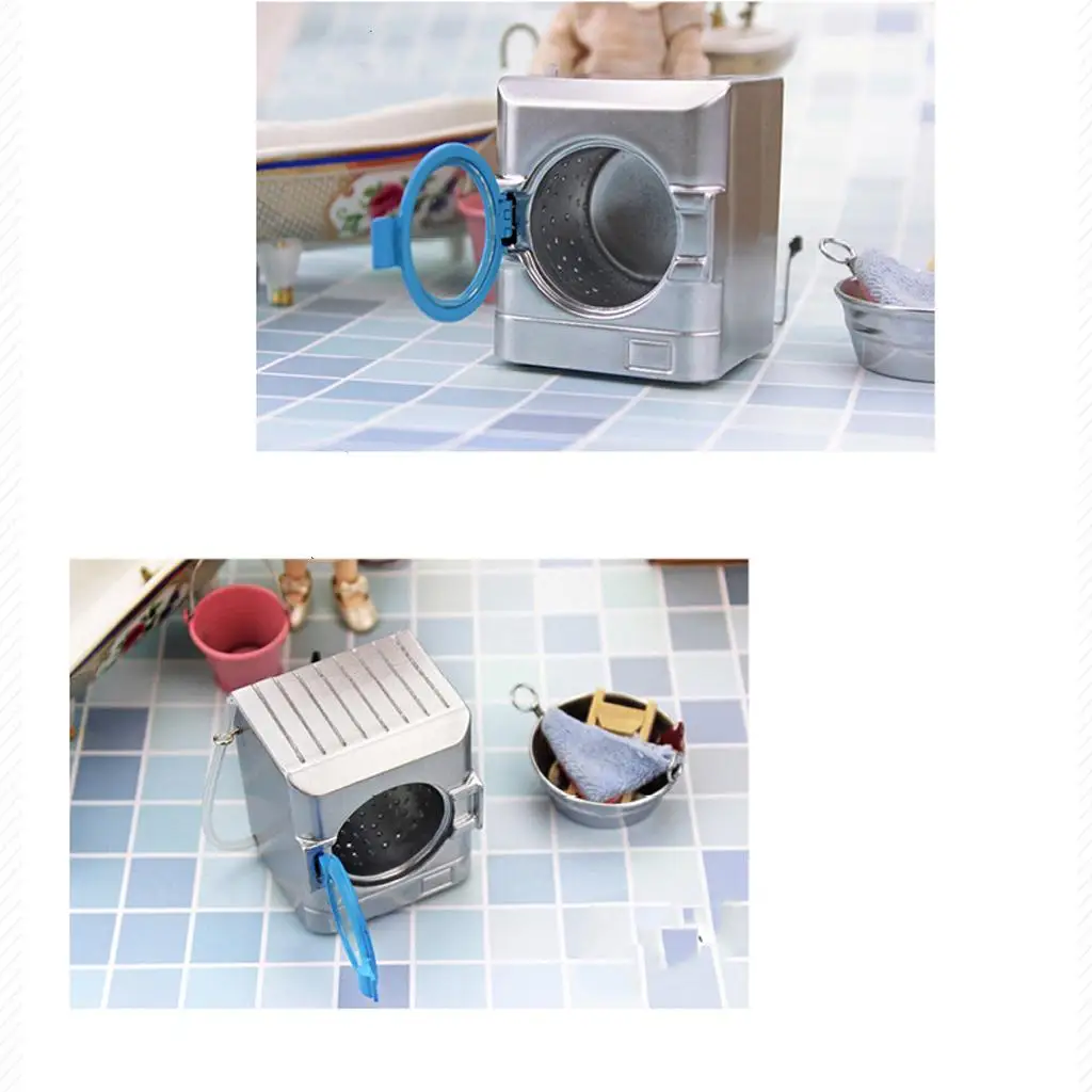 1::6 Doll House Washing Machine for   Ornaments Accessories