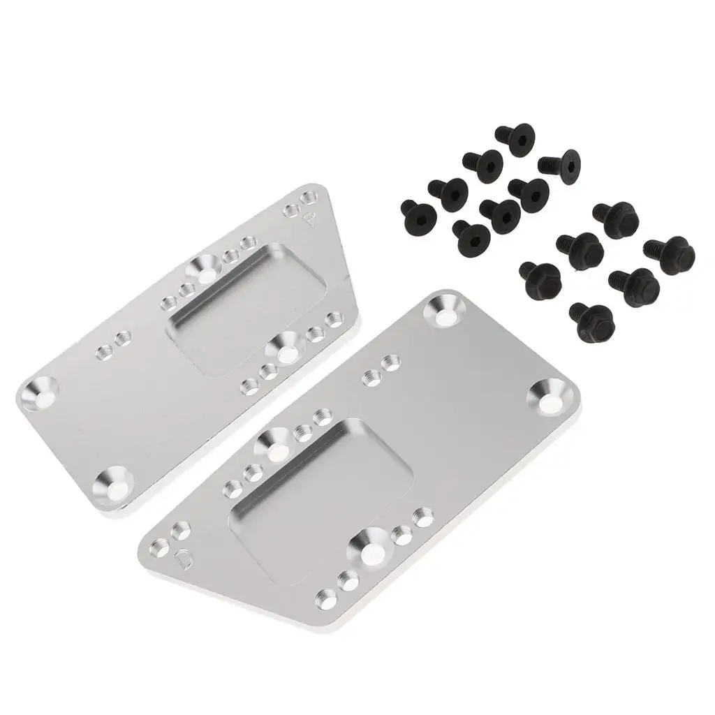 2 Pieces Adapter Plate with 12 Pieces Screw