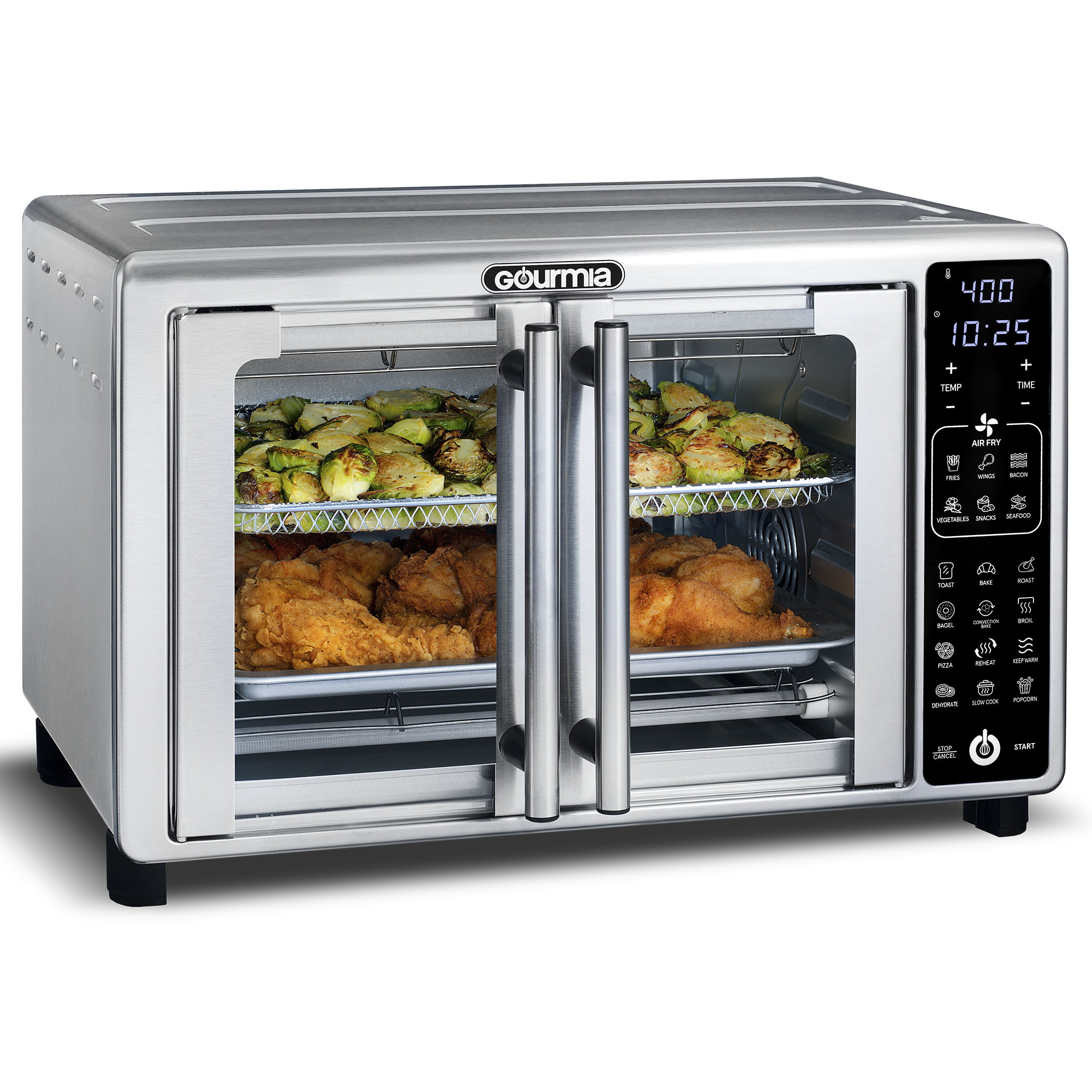 Title 3, 6-Slice Digital Toaster Oven Air Fryer with 19 ...