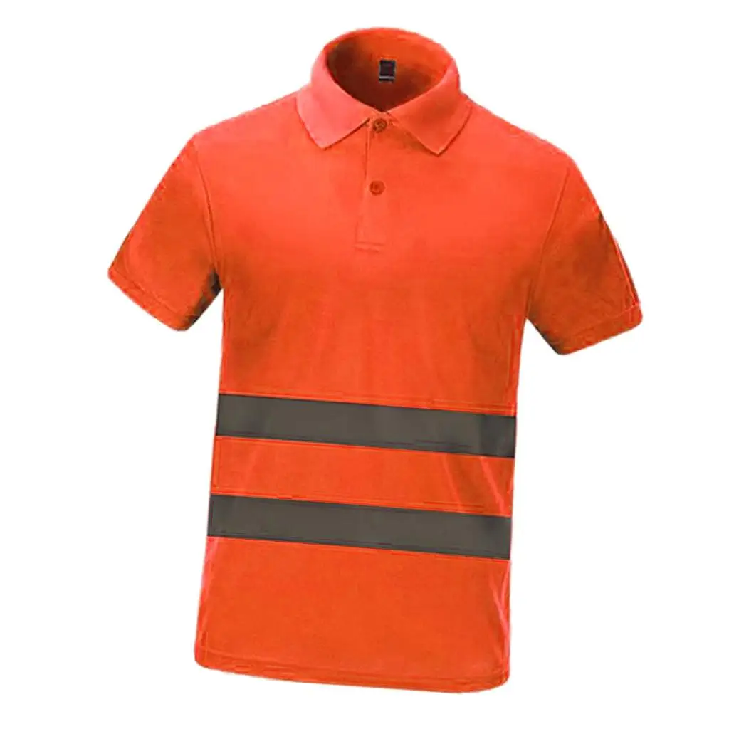 Hi Viz T-Shirt High Visibility Reflective Safety Security Workwear - Size L- 