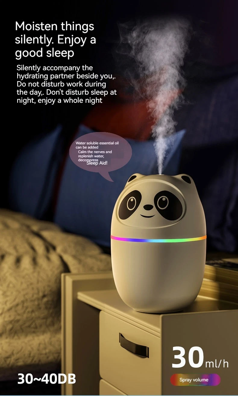 Title 8, New cute cute pet bear USB humidifier home bedr...