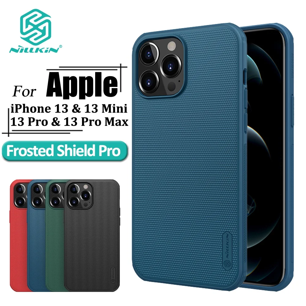 Nillkin Super Frosted Shield Pro Case For iPhone 13 Pro Max 13 Mini Ultra Thin Anti fingerprint Back Phone Cover cute iphone se cases