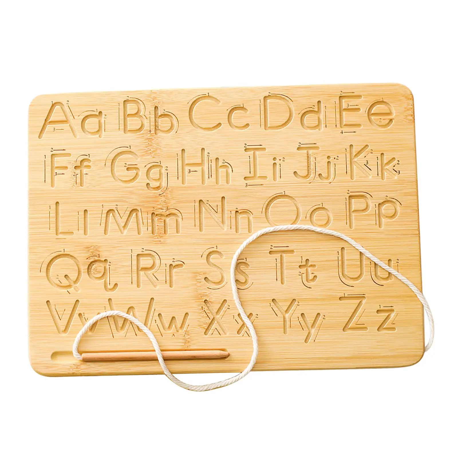 Letter Practicing Board Tracing Board Wooden Kid Gifts for Kids with Pen Writing Tools Toddlers Wooden Alphabet Tracing Board