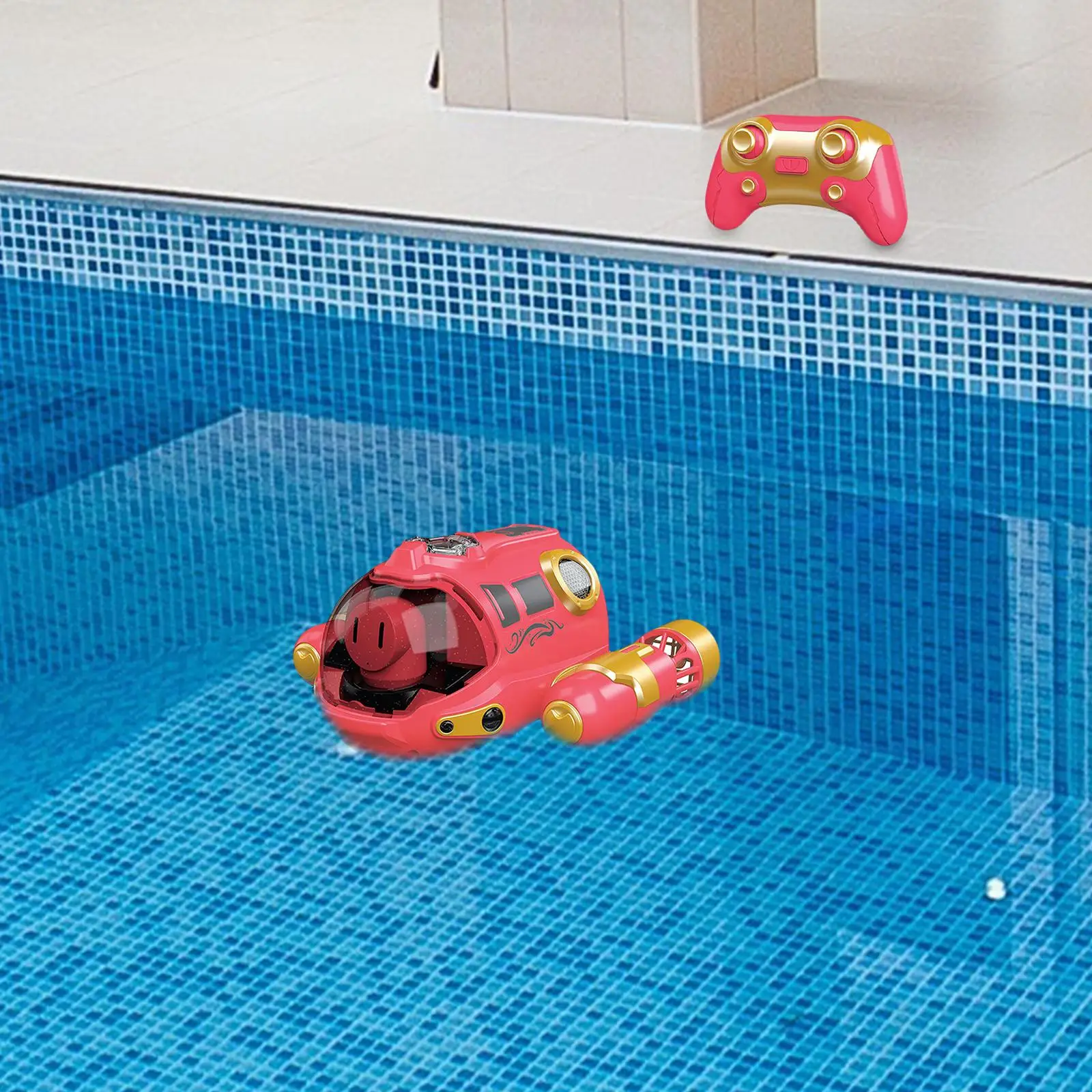 Kid Motor Boat Water Sensor Switch Simulation Light up RC Boat Water Toy RC Boat for Ponds Gift Swimming Pool Gamec Bathroom