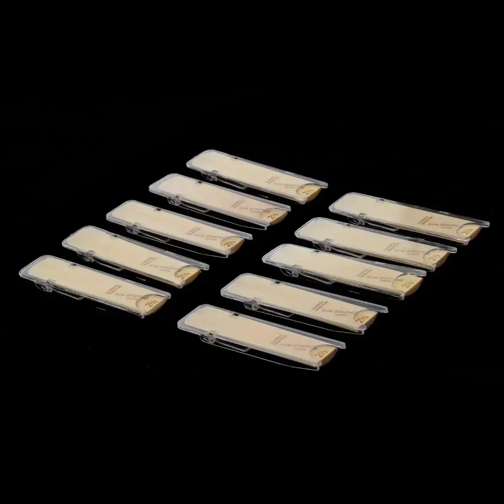 Exquisite Pack Of 10 Alto Saxophone Sax Replacmeent Reeds for Saxophonist