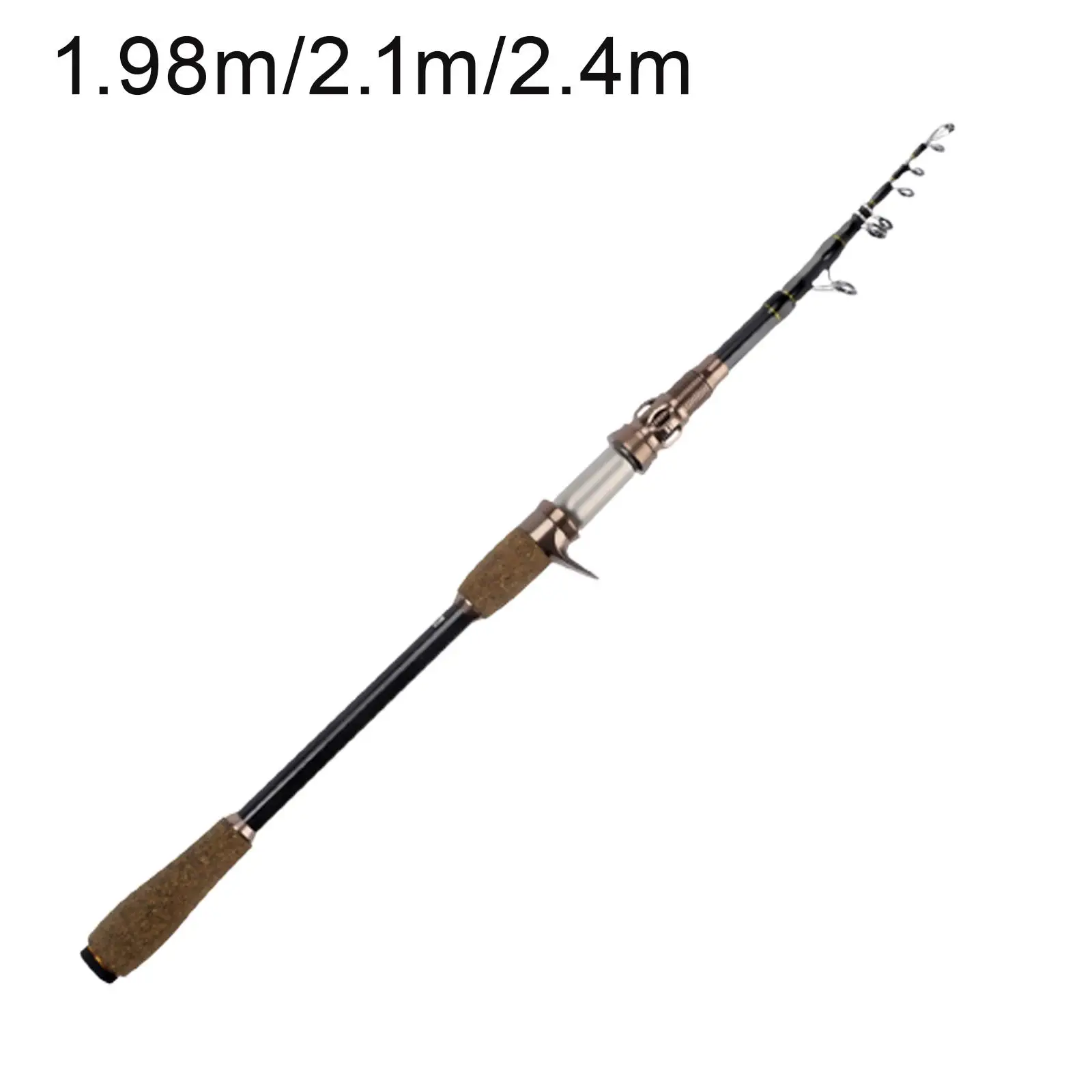 Fishing Rod Surf Casting Rod Straight Handle Portable Fishing Pole High Carbon Fly Fishing Rod for Trout Bass Trout Pike