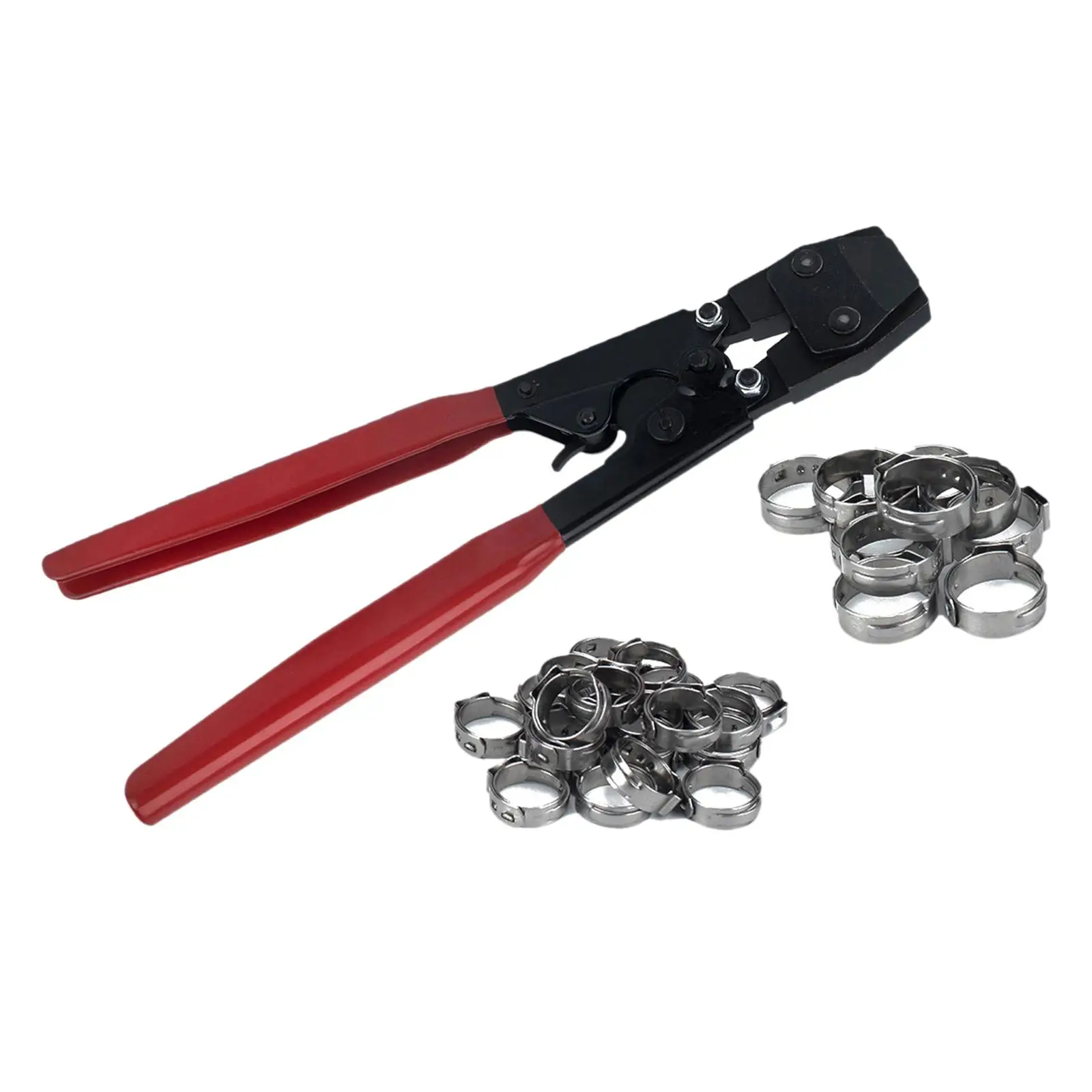 Universal Pex Clamp  Tool Clamp Pliers with Red Rubber Handle Fittings