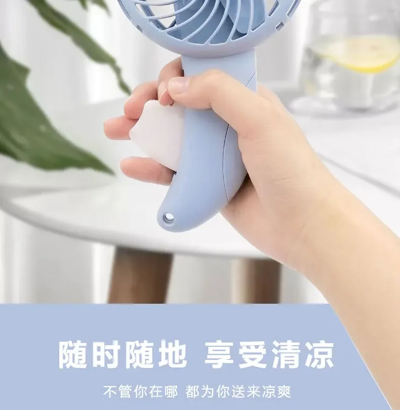 Title 6, 3 Colors Portable Handheld Fan Hand Pressure Fa...