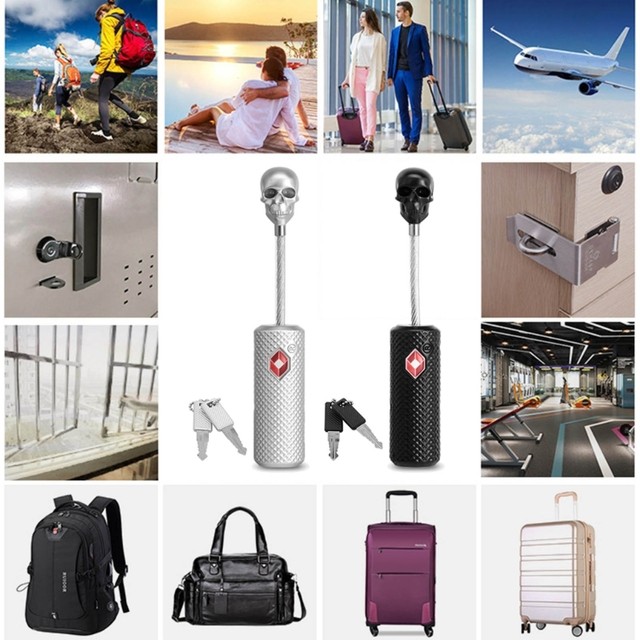 Serrure à Code Pour Valise - 3 Chiffres ABS Et Alliage Zinc - Cadenas Bagages Voyage - Mot De Pass Modifiable