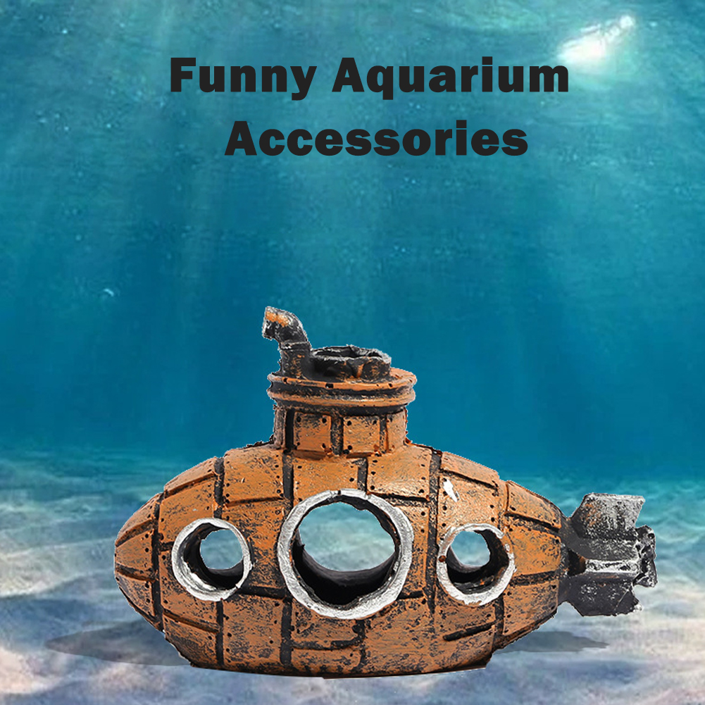 Title 5, For Aquarium Hiding House Goldfish Submarine Or...