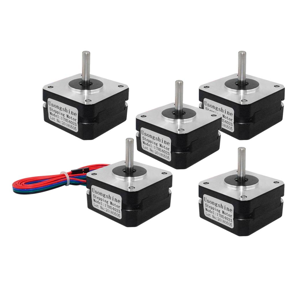 5Pieces 17HS4023- 2Phase Stepper Motor Extruder With 4 For 3D Printer