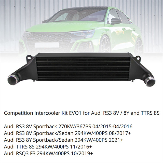 High-Performance Competition Intercooler Fit For Audi RS3 8V 15-16 Audi  TTRS 8S 2016+ Black - AliExpress