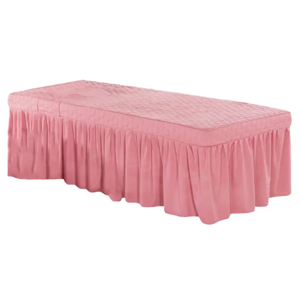 Massage Table Skirt Beauty Salon Bed Valance Sheet Cover Fit Bed within 73x28inch