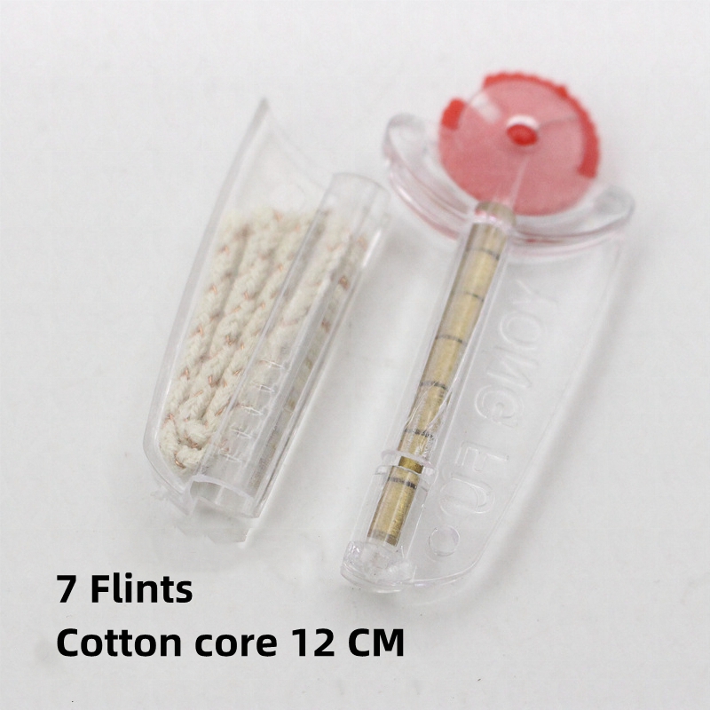 Description Picture 3 of itemFlint Stone Cotton Wick Replacement Suit Flint Thread Starter Dispenser for Smoking Oil Kerosene Lighters Cigarette Accessorie