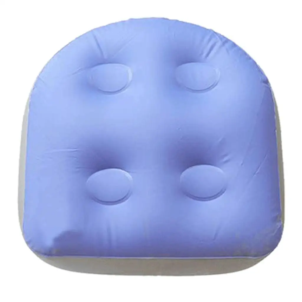  Bathtub Mat Soft Inflatable Booster Seat Cushion Pad Pillow for Spas, , 