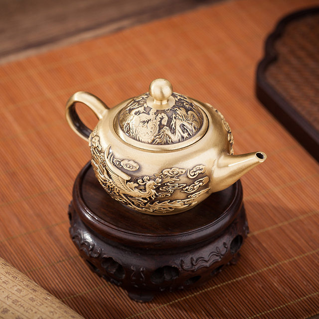 Asian shops Brass tea set