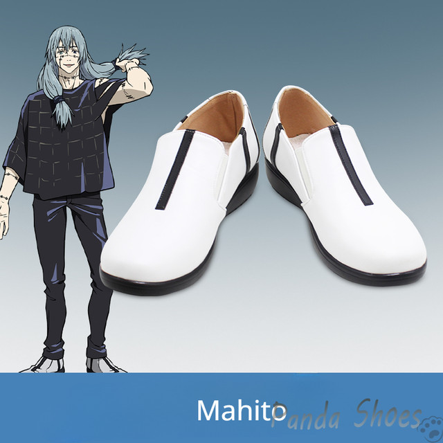 Mahito Jujutsu Kaisen Cosplay Shoes Anime Cos White Boots Comic