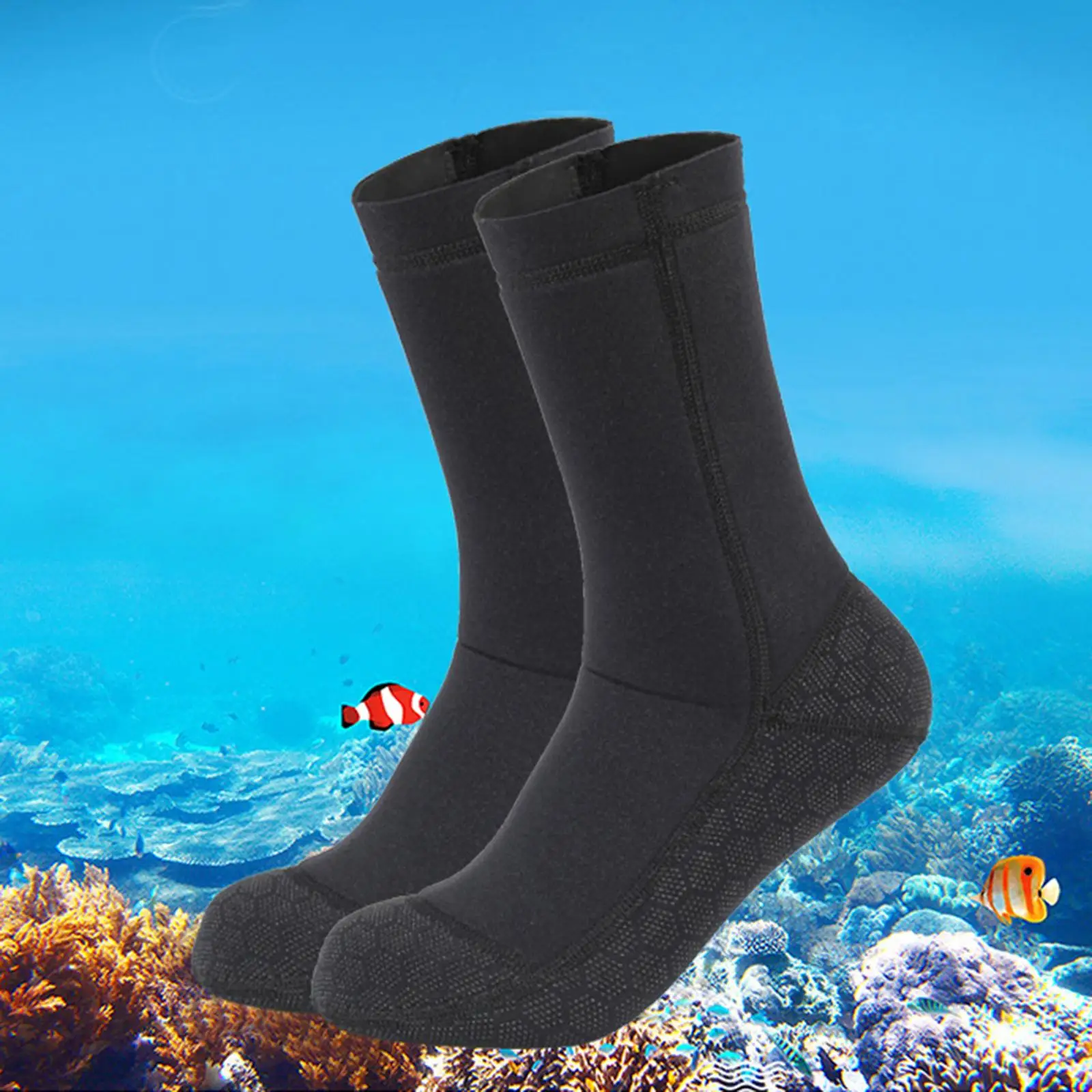 Diving Socks Flexible Warm Beach Fin Socks Sand Proof Water Socks Anti Slip for Water Sports Swim Kayaking Surfing Unisex Adult