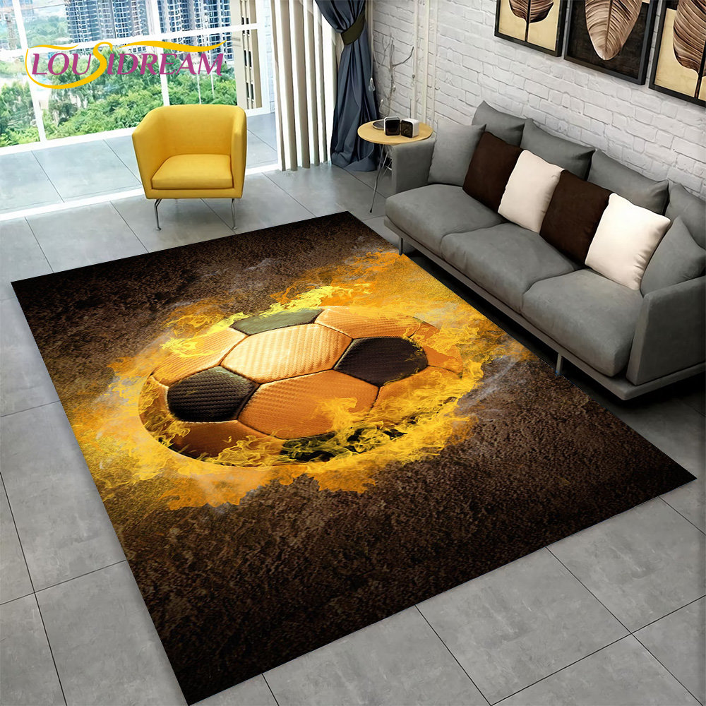 tapis de terrain de football bande pour chambre décor de paillasson de salle de tapis de sol antidérapant pour enfants