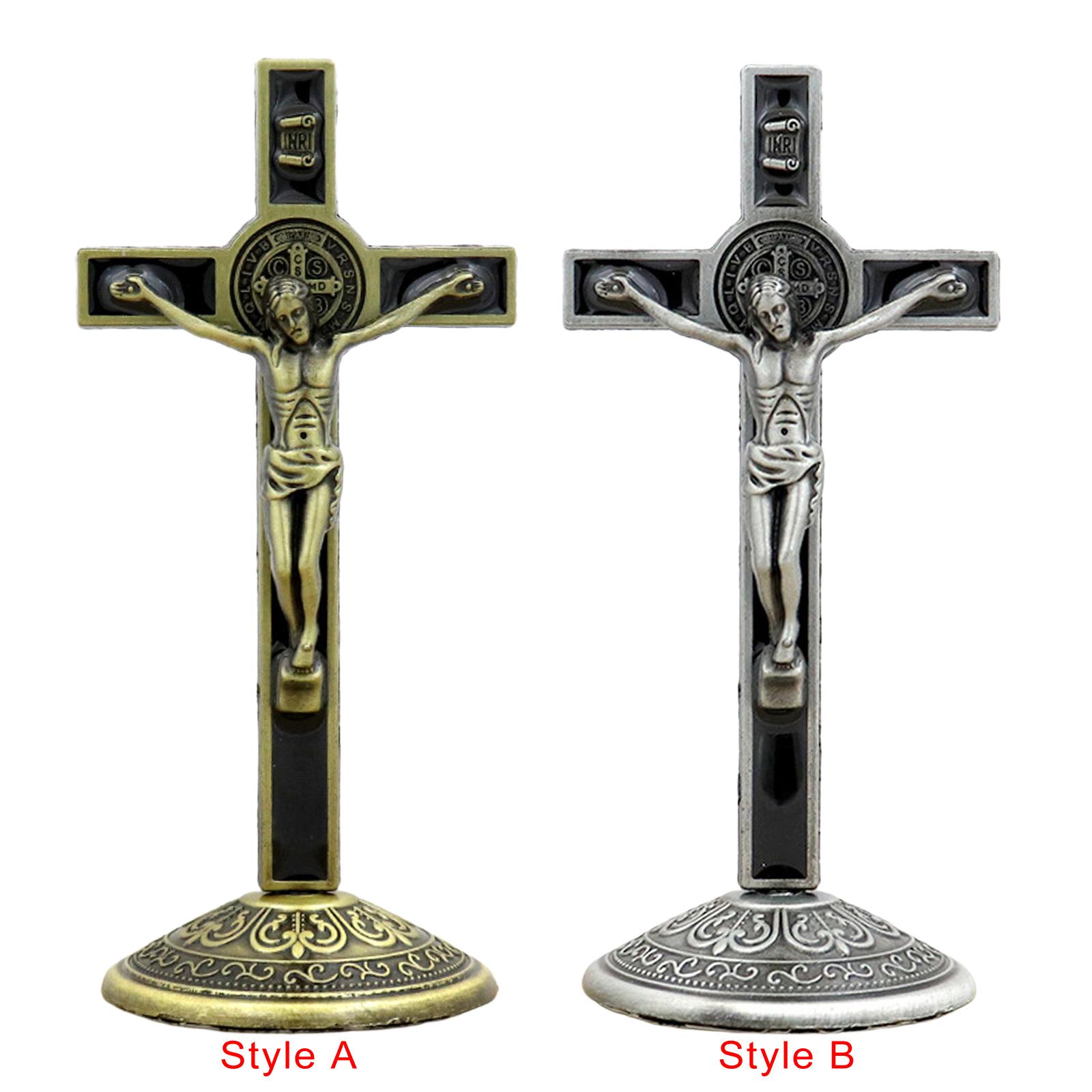 Crucifix with Base Jesus Statue Catholic Table Cross Crucifix Cross for Religious Gifts Home Decor Jesus Decor Collectibles Crucifix with Base Jesus Statue Catholic Table Cross Crucifix Cross for Religious Gifts Home Decor Jesus Decor Collectibles