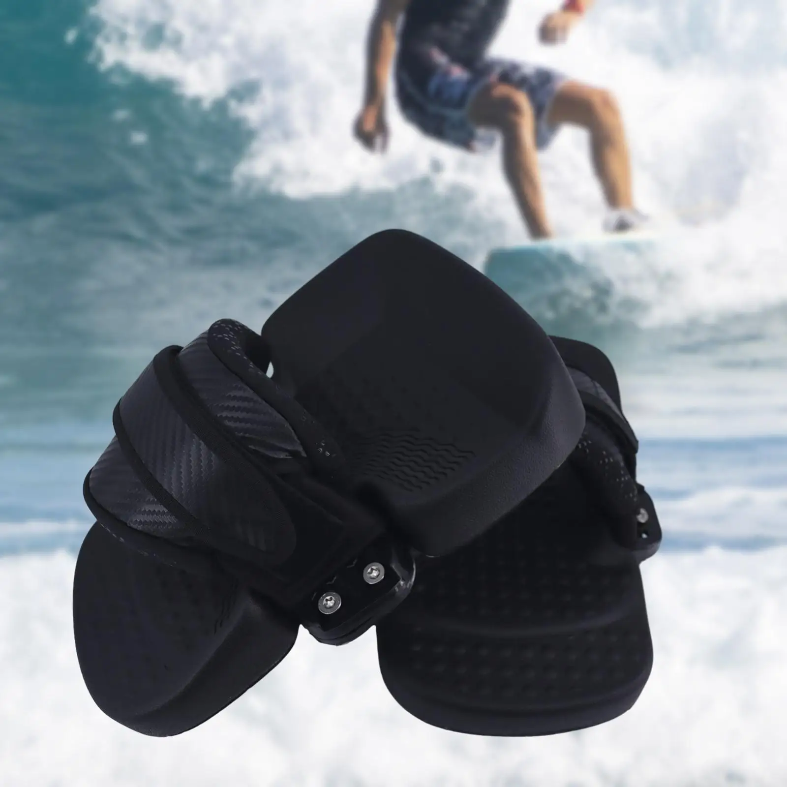 Rubber Kiteboard Boots Surf Board Foot Covers Adjustable AntiSlip Dot Design Sturdy 1 Pair Shoes Guard for Surf Board Outdoor