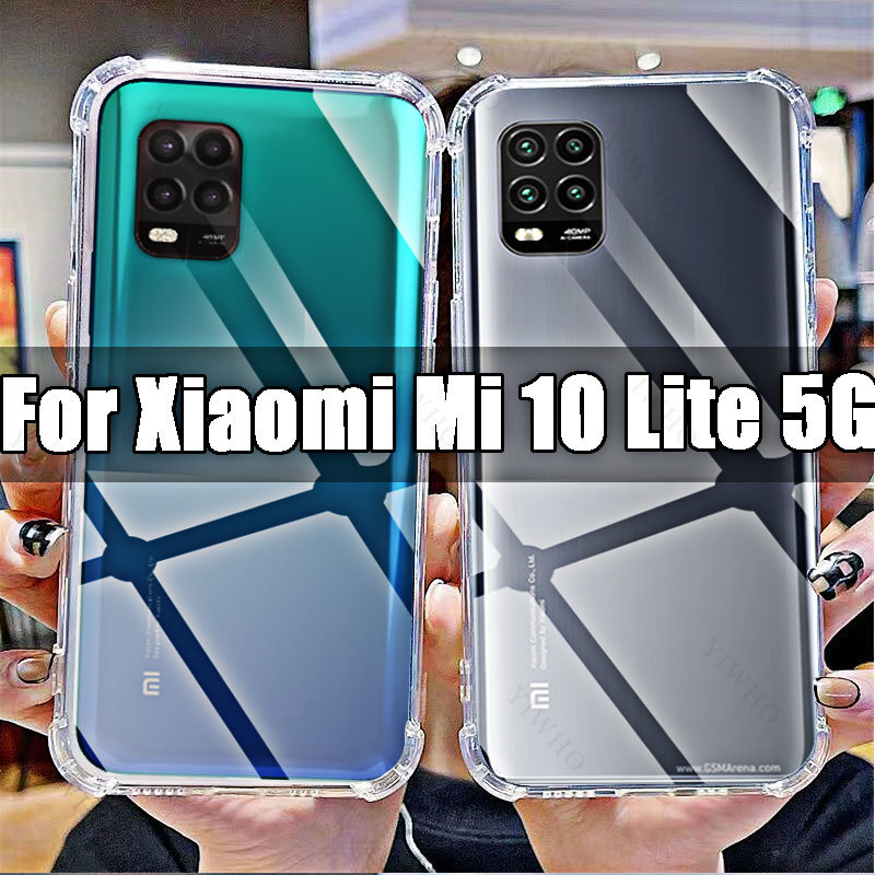 Klare Handyhülle für Xiaomi Mi 10 Lite 5G, TPU, transparent, HD-Abdeckungen, Schale für Xiaomi Mi 10 Lite 5 g, 6,57 Zoll, M2002J9G, stoßfest – Detail 1