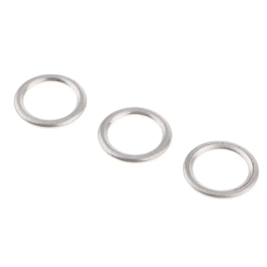 50pcs Durable Aluminum Oil Drain Plug Washer Gaskets for A4 Q5 for vw  CC, Repalces# N0138157