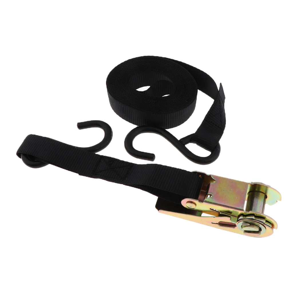 Ratchet tie Straps with  Hook, 6 Meter Length, 25mm Width, Heavy Duty tie Straps for Moving, Securing Motorcycle