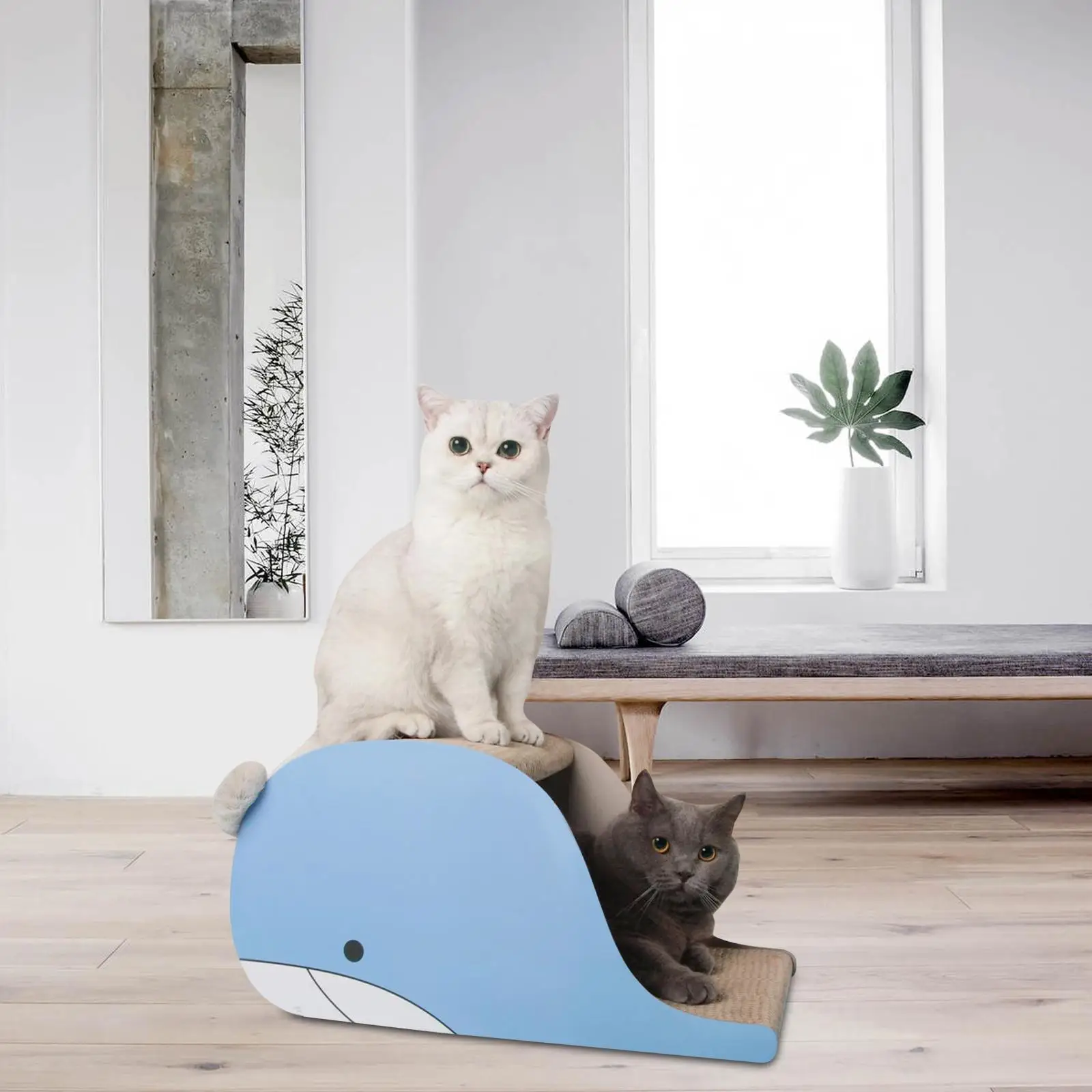Cat Scratch Pad Nest Interactive Play Toy Cat Scratching Bed Prevents Furniture Damage Durable Corrugated Paper Scratching Board