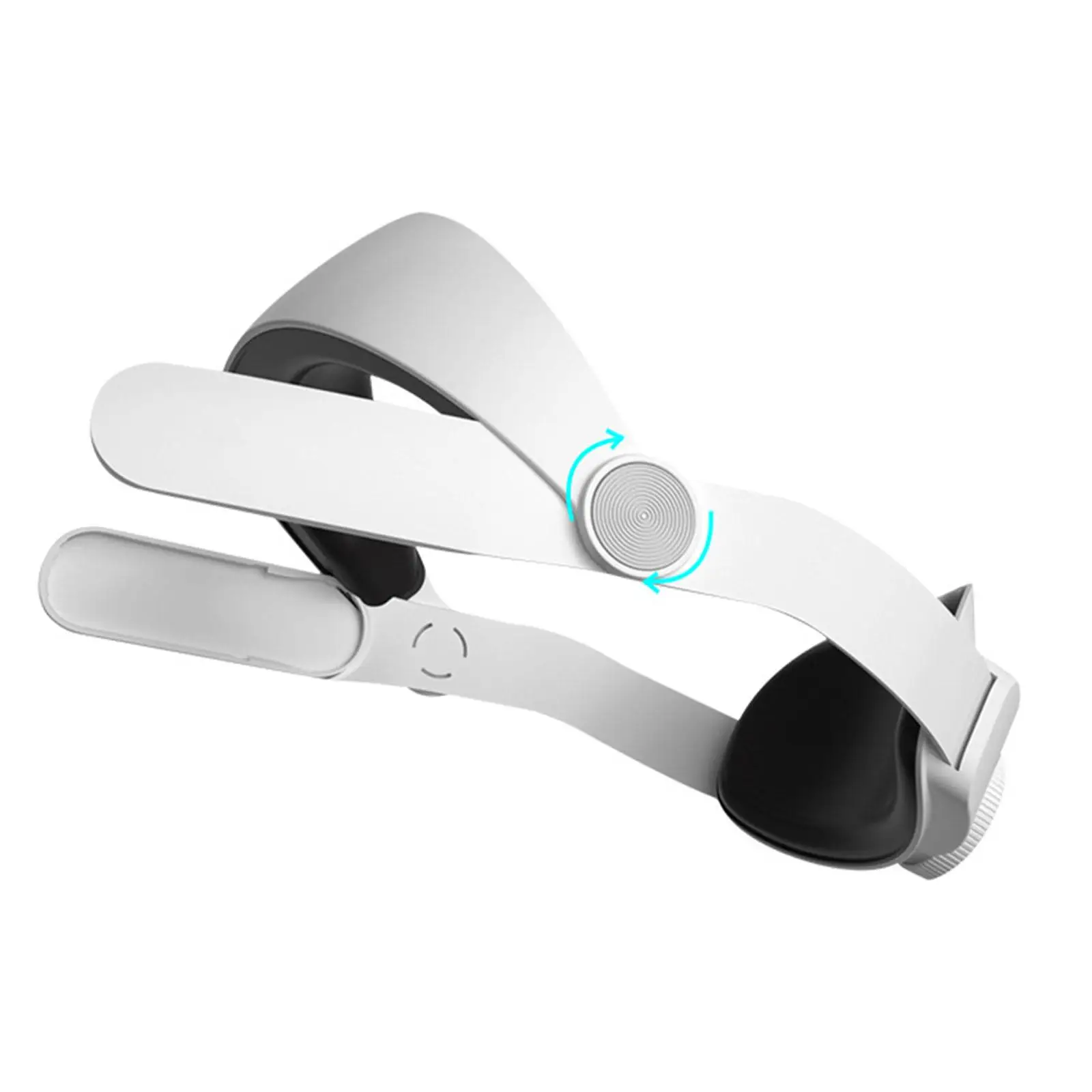 Adjustable Headband Replacement with Cushion Pad VR Head Strap for 3D Glasses Protective Accessories White