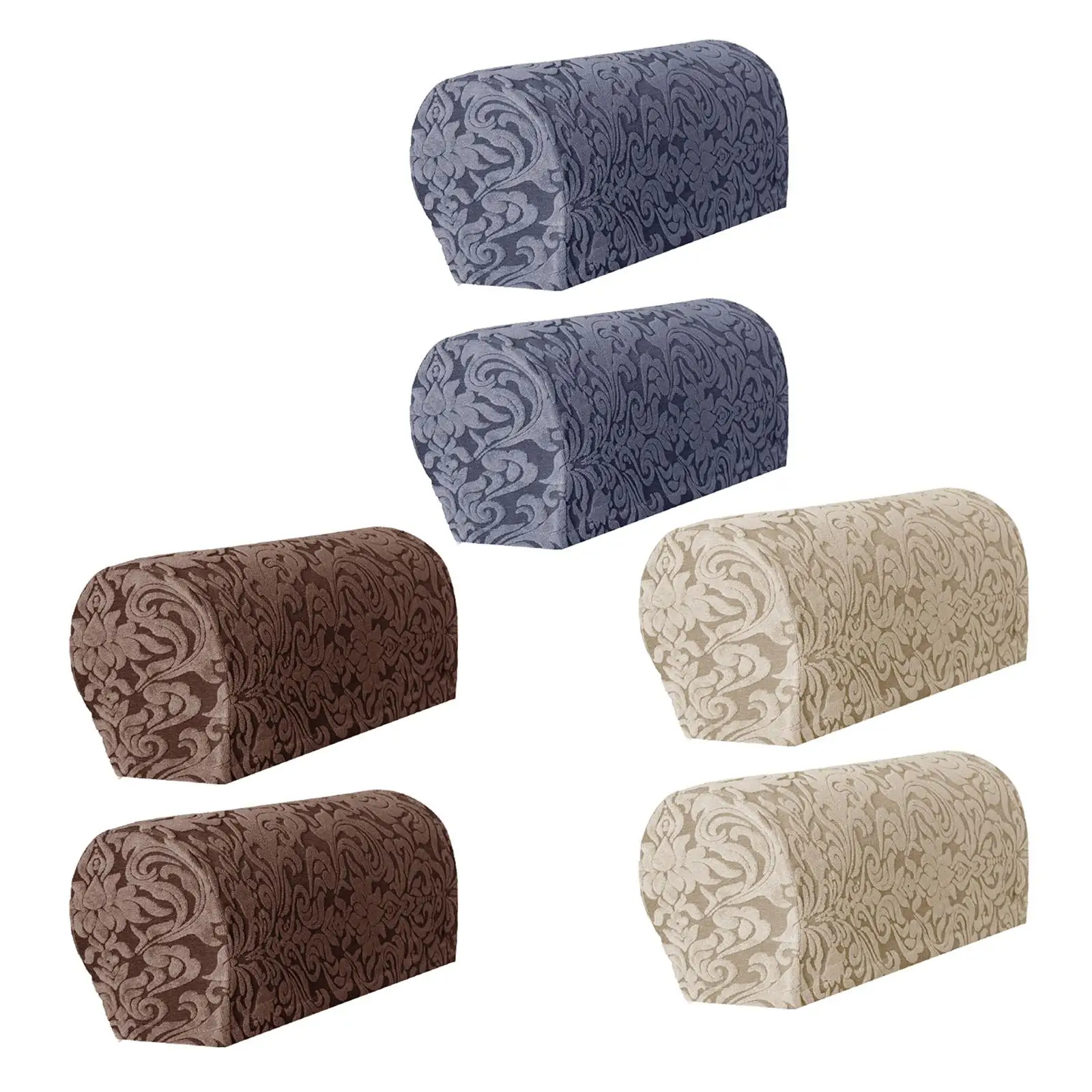 Stretch Armrest Covers Jacquard Sofa Armchair Slipcovers More Flexible