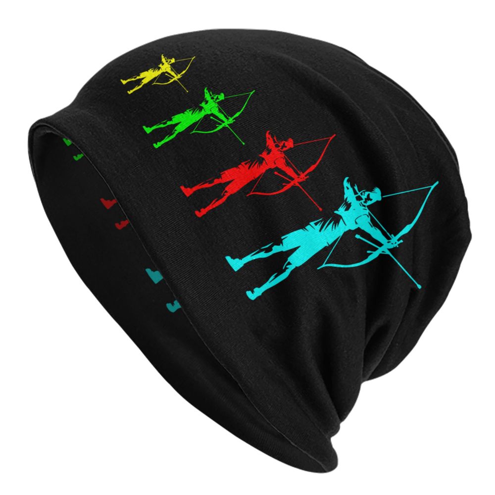 Benutzerdefinierte Bogenschießen Sport Beanie Cap Unisex Winter Motorhaube Homme Stricken Hüte Outdoor Bogenschütze Bogen Jagd Liebhaber Skullies Beanies Hüte – Detail 1