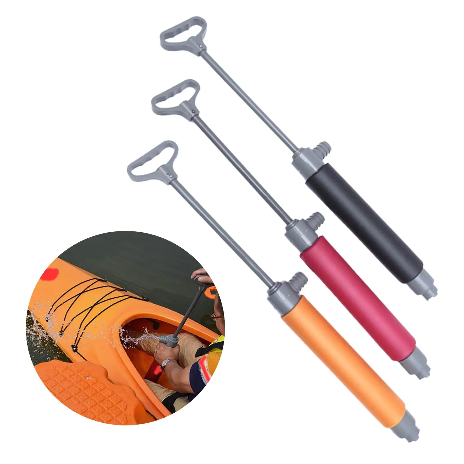 Floating Kayak Hand Pump for Kayakers Boats Survival Emergency Equipment