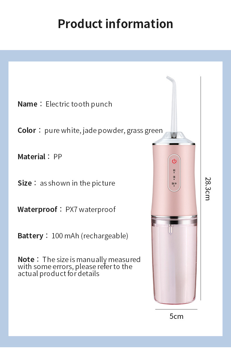 Title 46, LISM Oral Irrigator USB Rechargeable Water Flos...