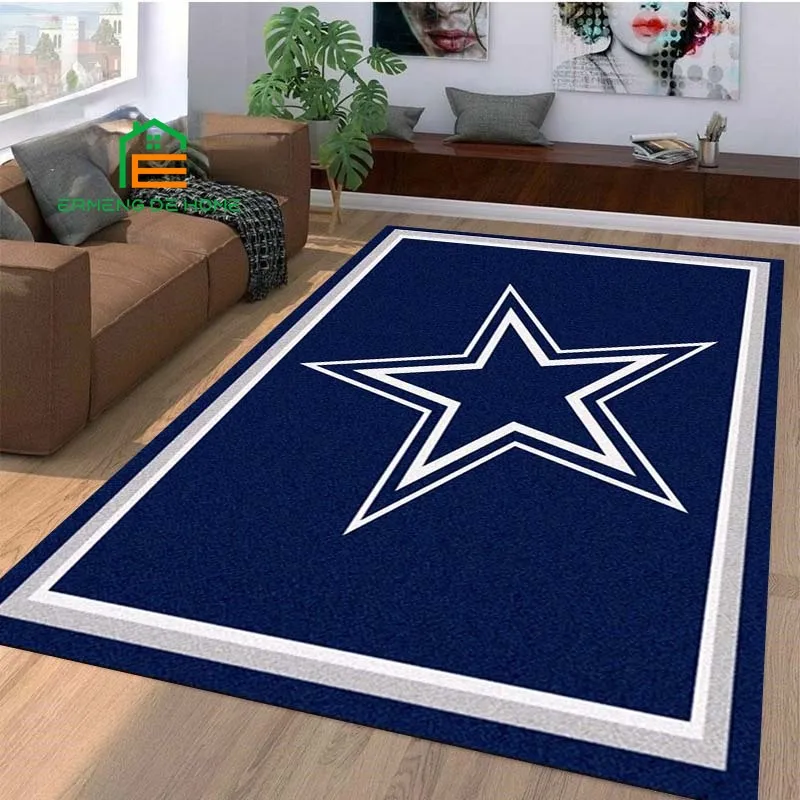 Dallas Cowboys Area Rug Side at Bandana Fever Designs