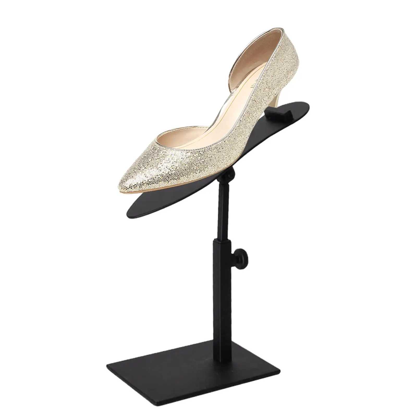 Shoe Display Stand Adjustable Height Simple High Heel Shoe Display Shelf for Desktop Retail Supply Countertop Store Commercial
